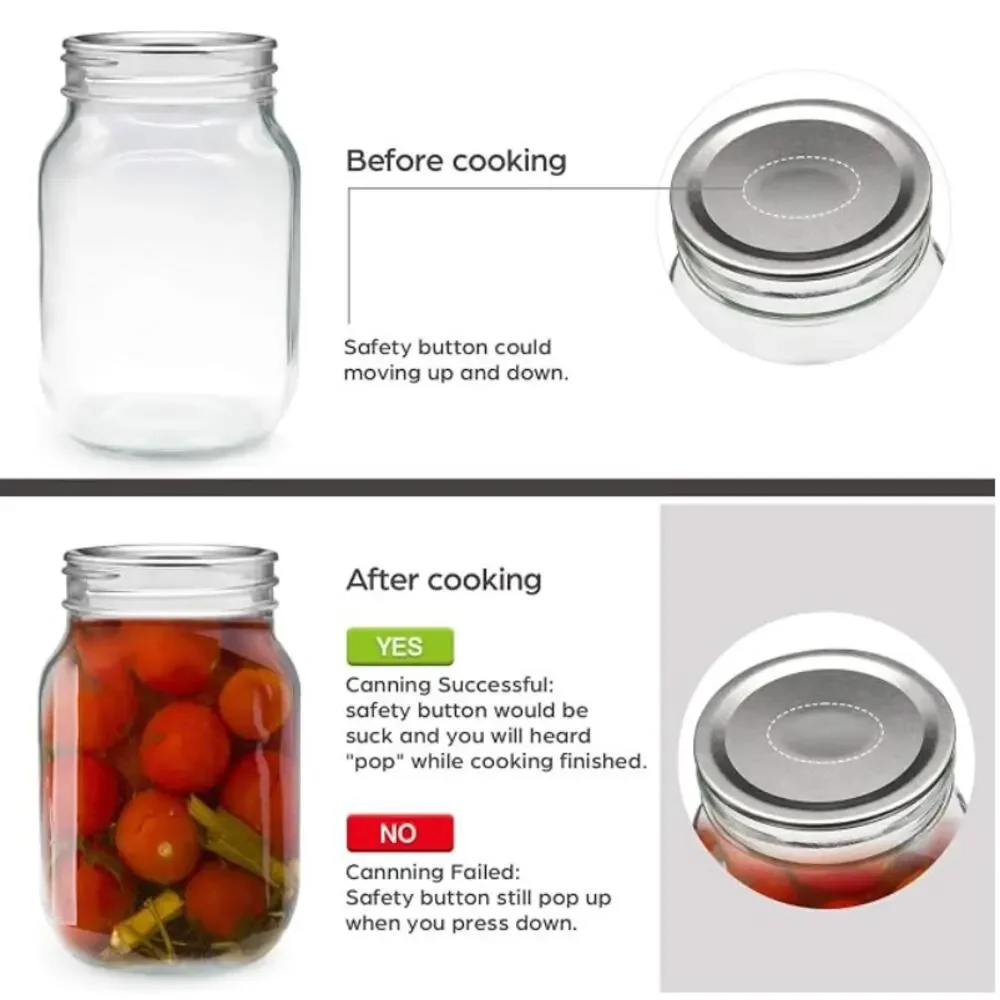 2 Boxes / 100 Regular Canning Lids (50 Count Each Box)